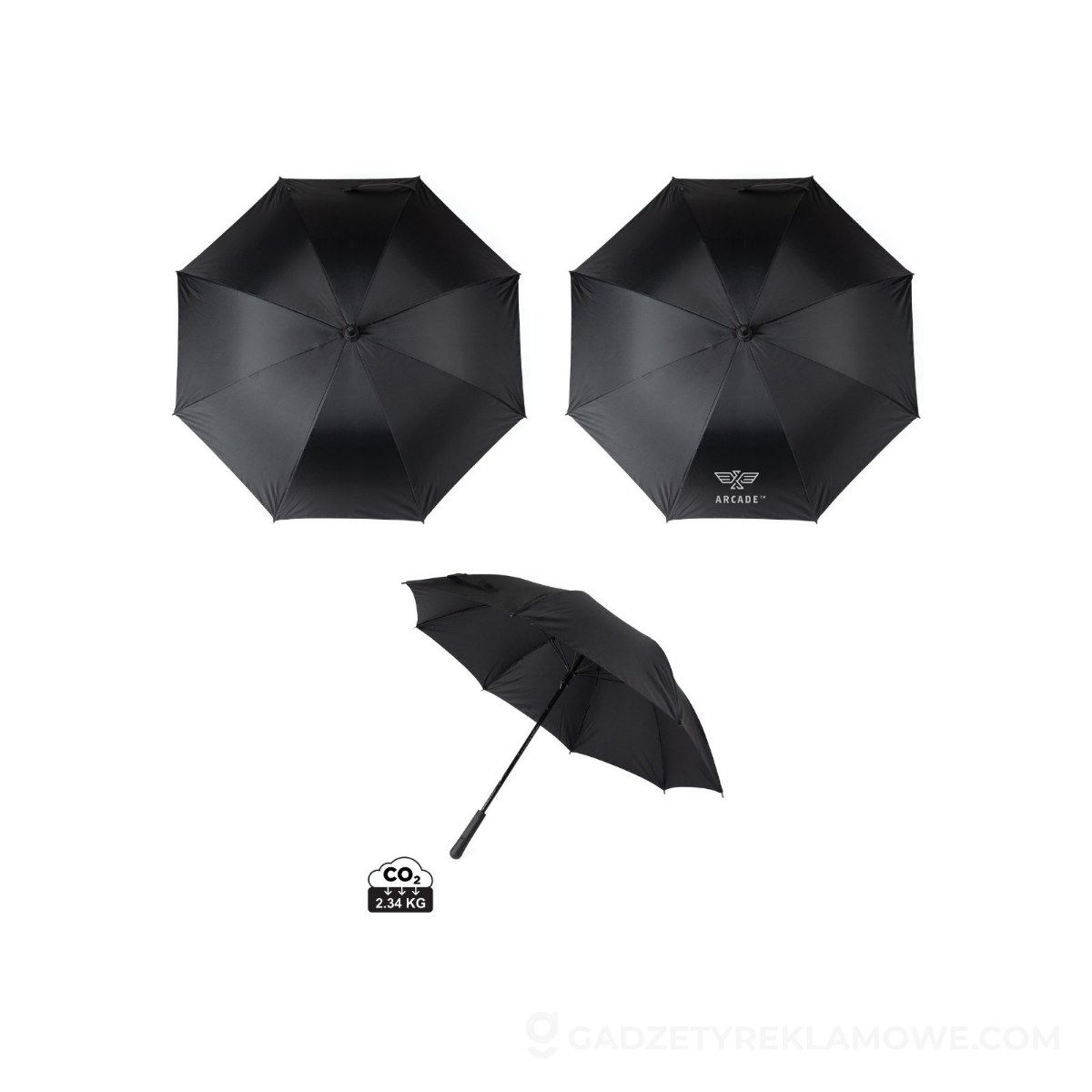 Parasol 23" VINGA Baltimore - czarny