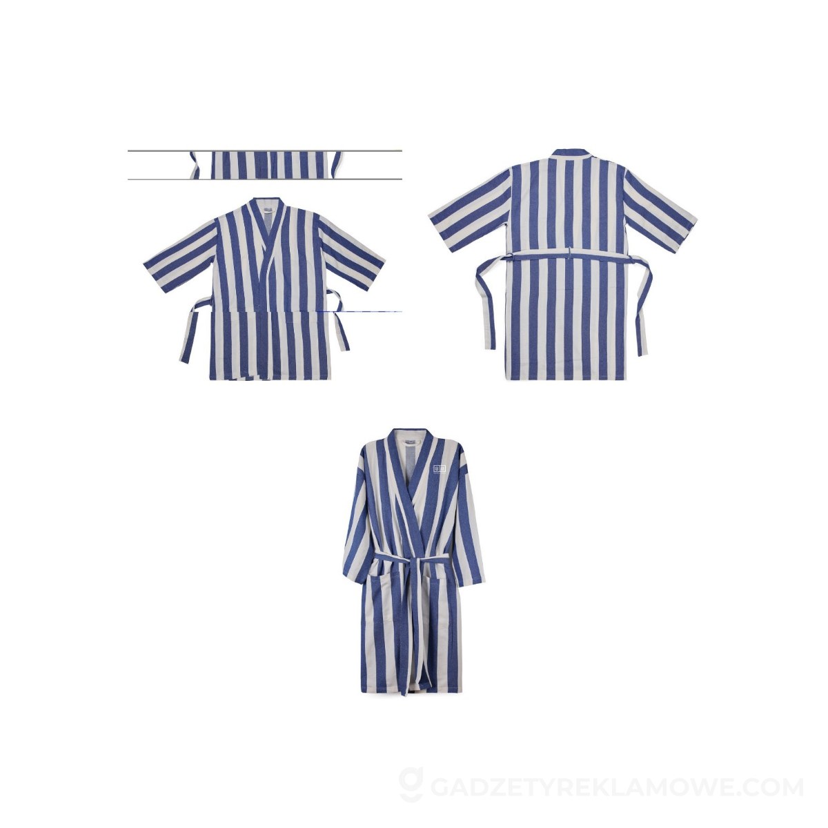 Szlafrok VINGA Ornos L/XL - niebieski
