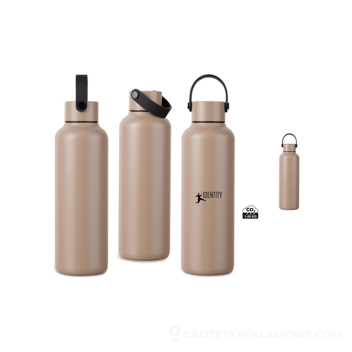 Butelka termiczna 600 ml VINGA Baltimore - szara