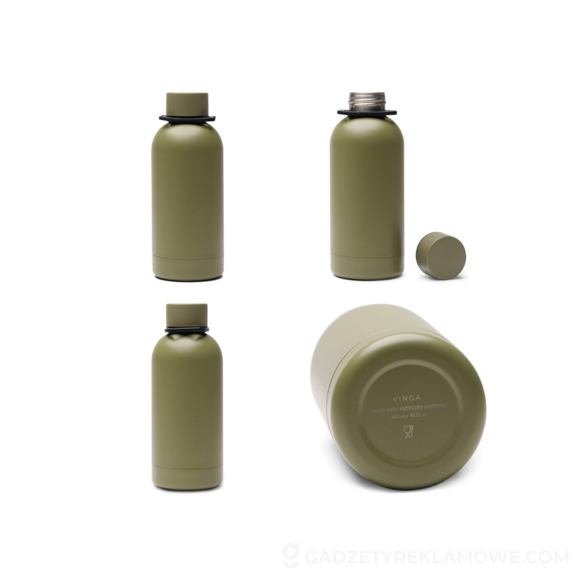 Butelka termiczna 400 ml VINGA Parks - green