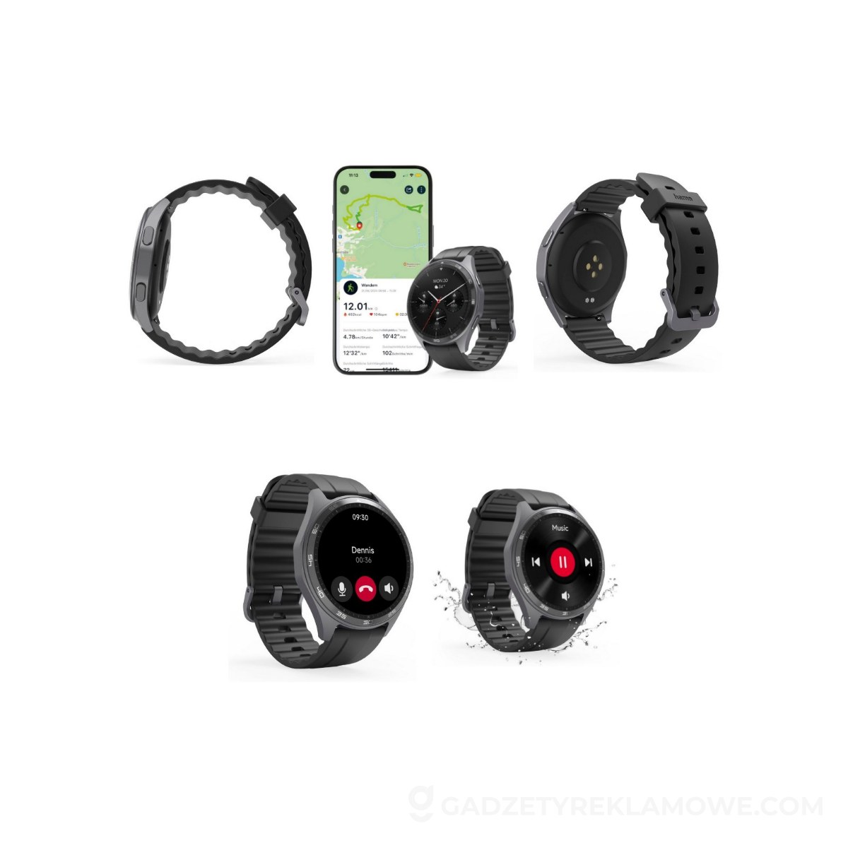 Monitor Aktywności Hama Smartwatch 7010 - czarny