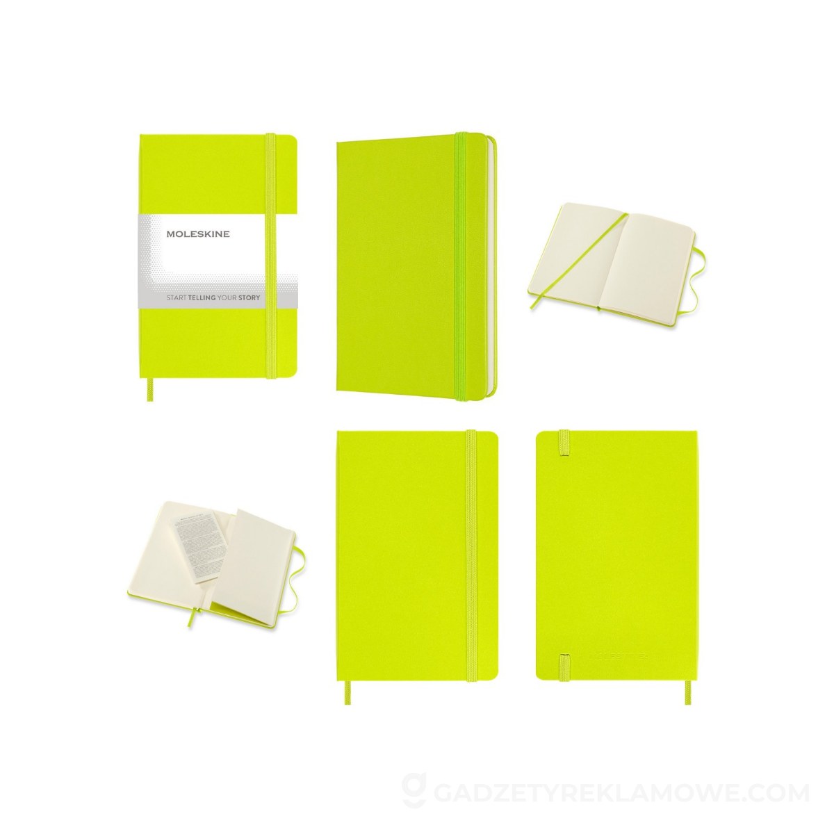 AXP-VM202-09-wariantu-watermark MOLESKINE Notatnik ok. A6 - limonkowy