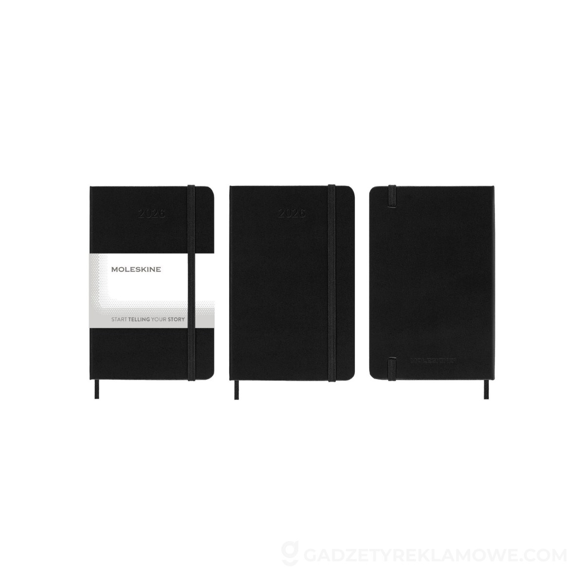 AXP-VM296-032027-wariantu-watermark Kalendarz MOLESKINE - czarny