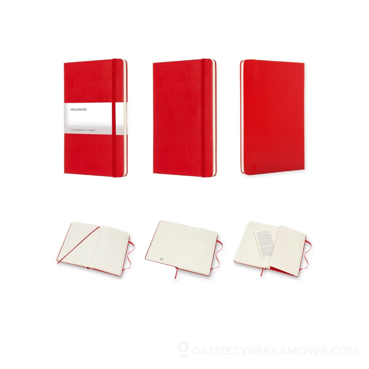 MOLESKINE Notatnik ok. A5 - czerwony