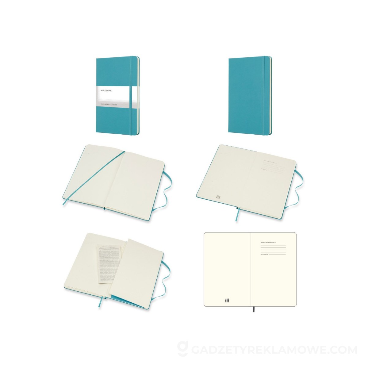 MOLESKINE Notatnik ok. A5 - turkusowy