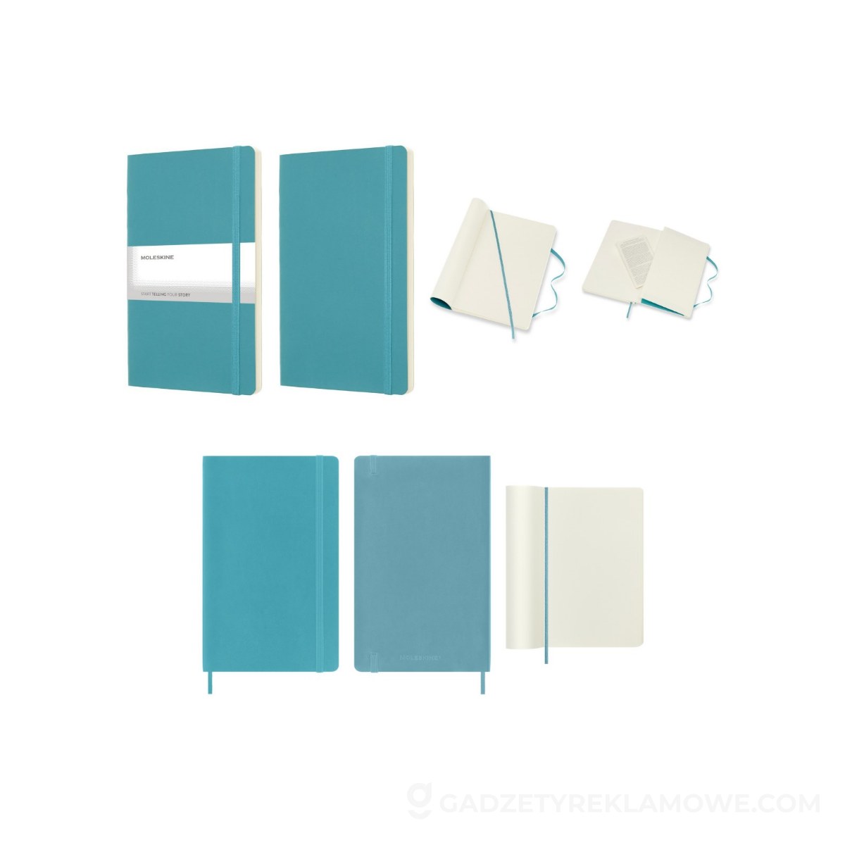 MOLESKINE Notatnik ok. A5 - turkusowy