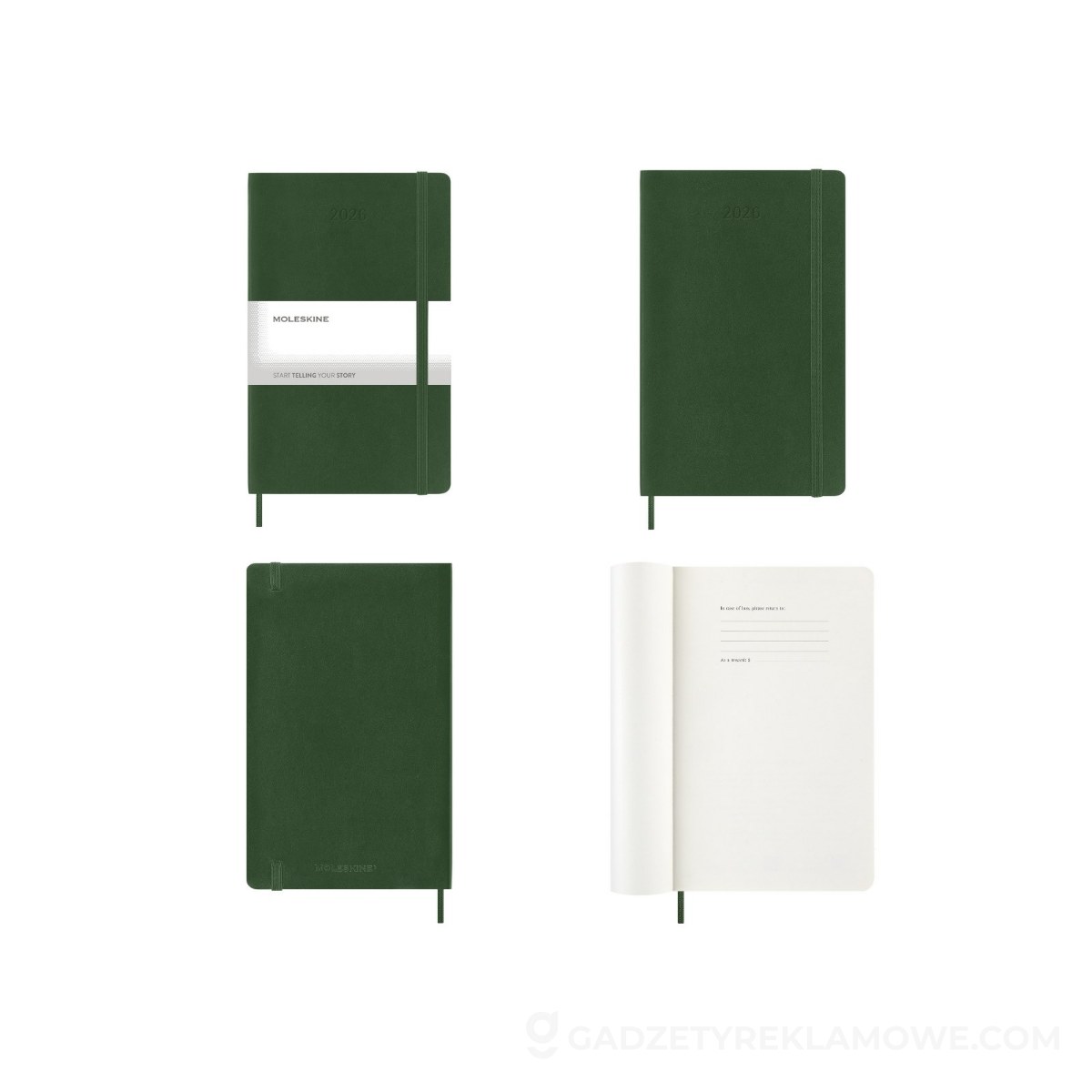 AXP-VM398-252026-wariantu-watermark Kalendarz MOLESKINE - khaki