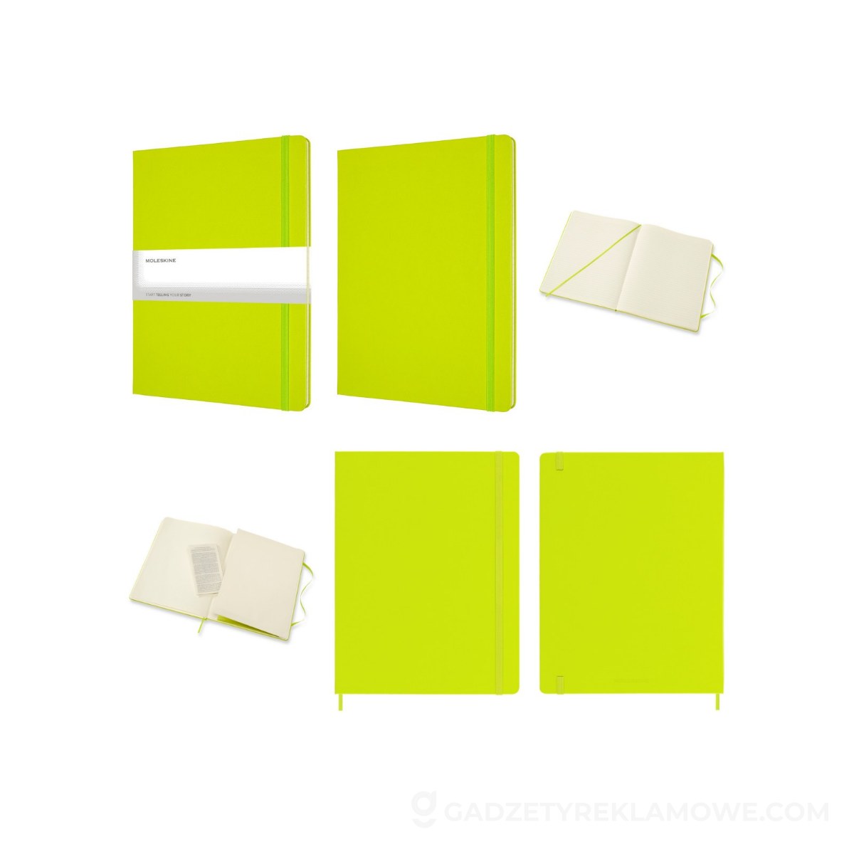 AXP-VM404-09-wariantu-watermark MOLESKINE Notatnik ok. B5 - limonkowy