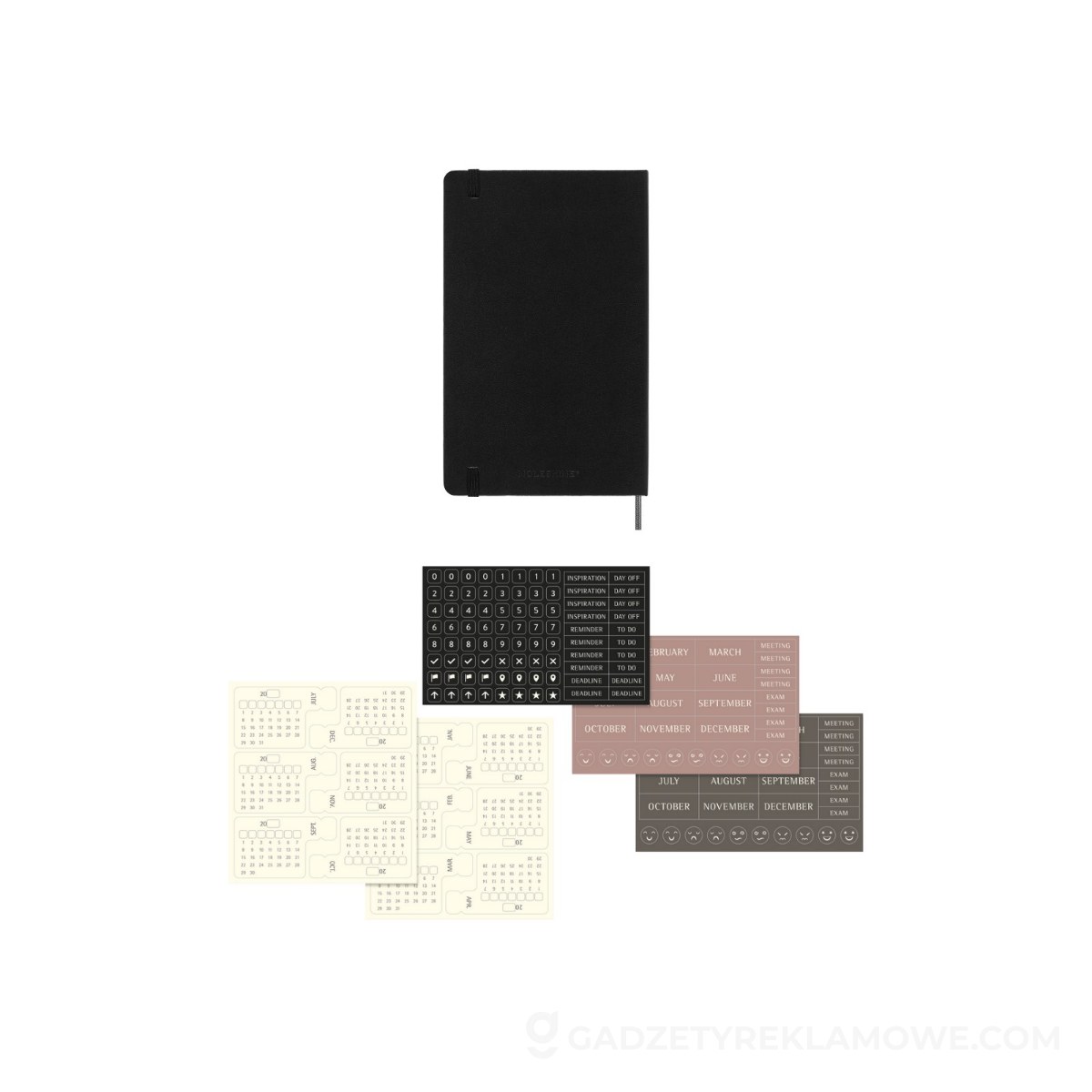 AXP-VM990-03-wariantu-watermark Spiralny kalendarz MOLESKINE Undated - czarny