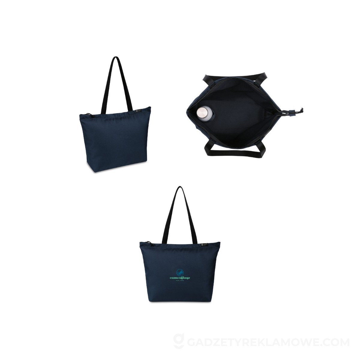 AXP-VR005-04-wariantu-watermark Torba na zakupy Renew AWARE™ RPET - granatowa