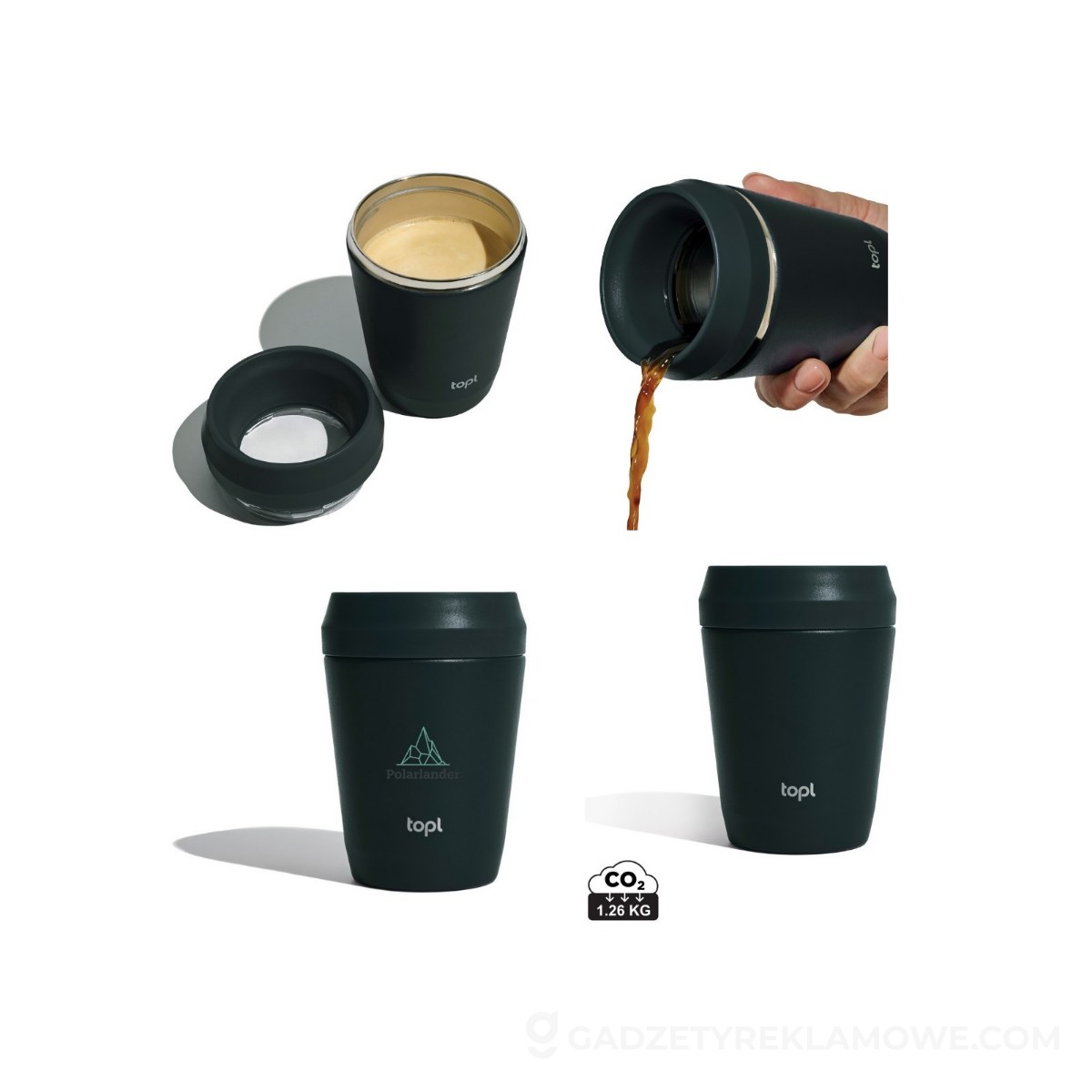 Kubek termiczny Topl 235 ml - szary