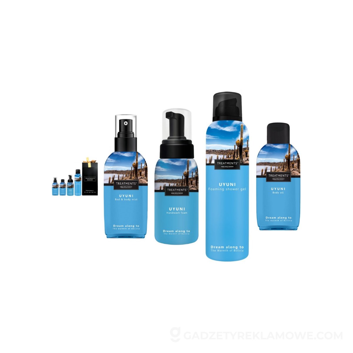 Zestaw kosmetyków Medium TREATMENTS - niebieski