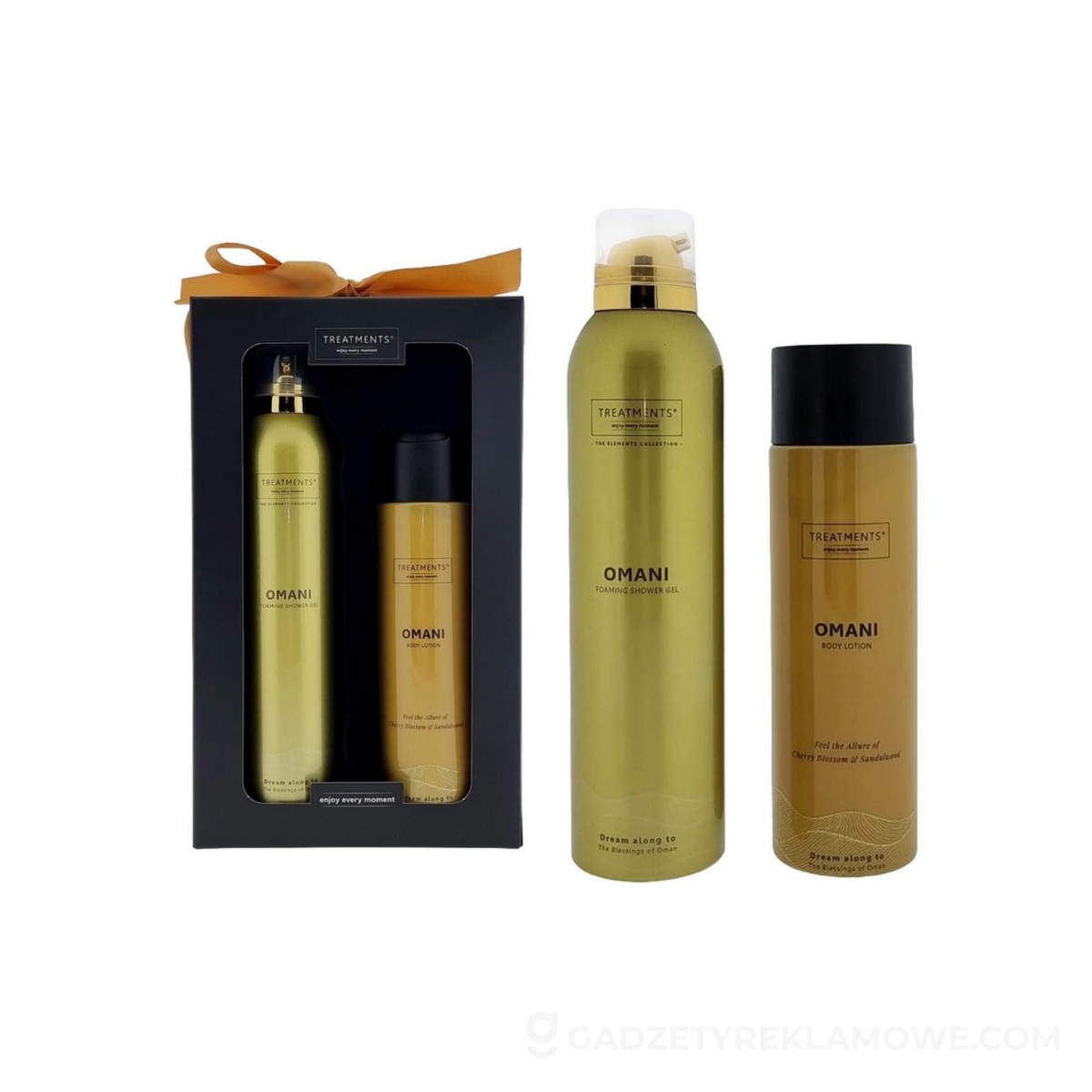 Zestaw kosmetyków Tenderness TREATMENTS - żółty