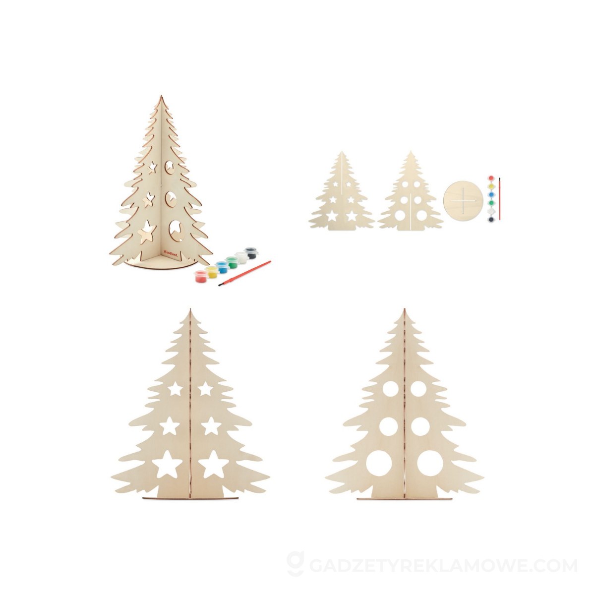 Drewniana choinka DIY TREE AND PAINT - drewniana