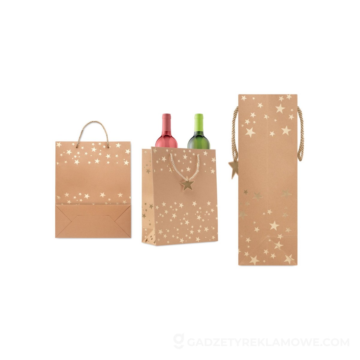 Papierowa torba prezentowa SPARKLE - złota