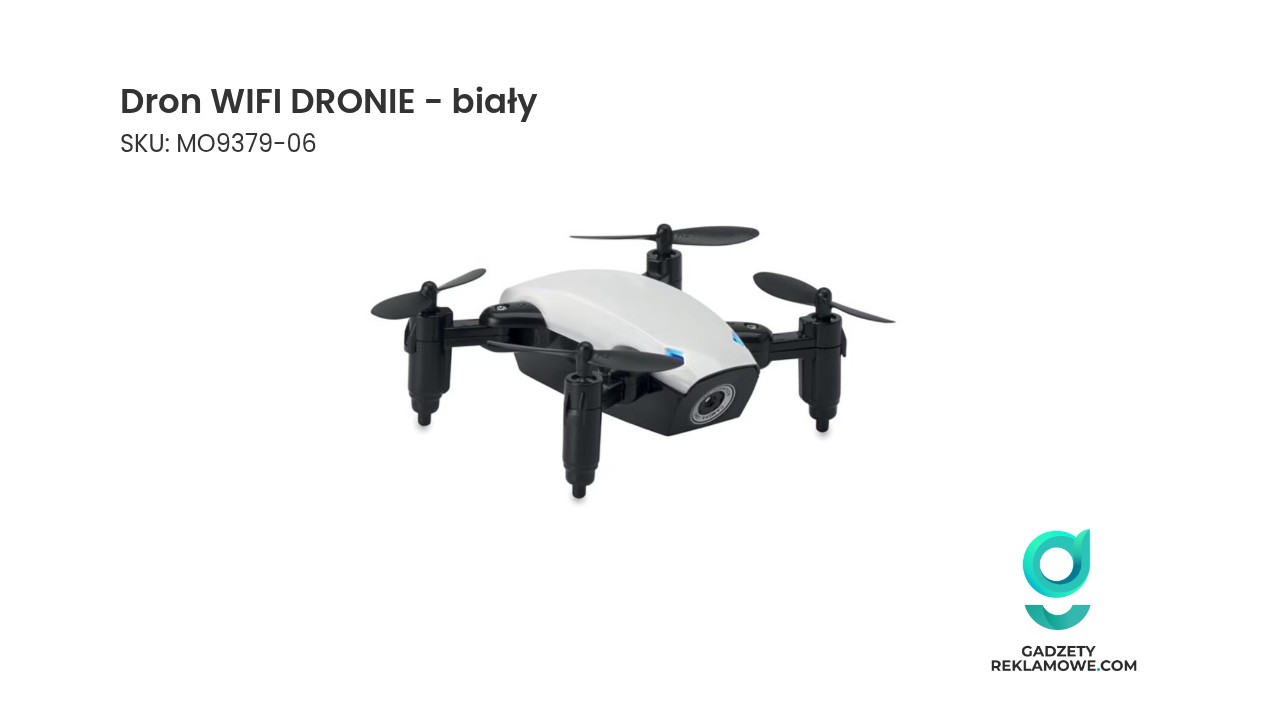 Dron WIFI DRONIE - biały Biały dron WIFI DRONIE w locie