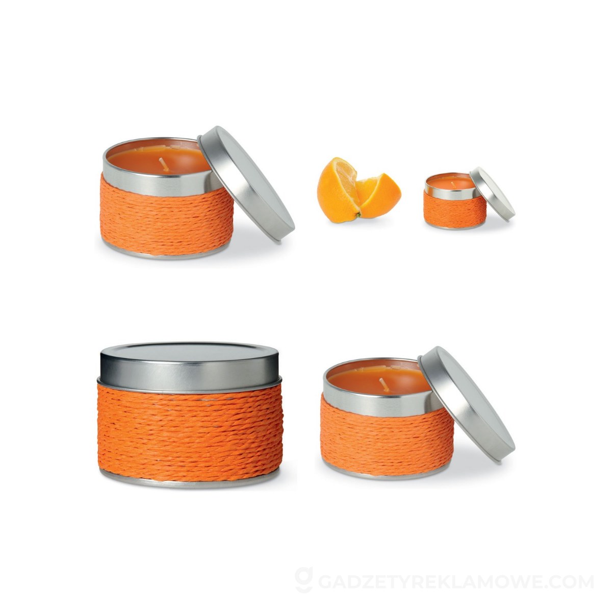 Świeczka zapachowa DELICIOUS - pomarańczowa