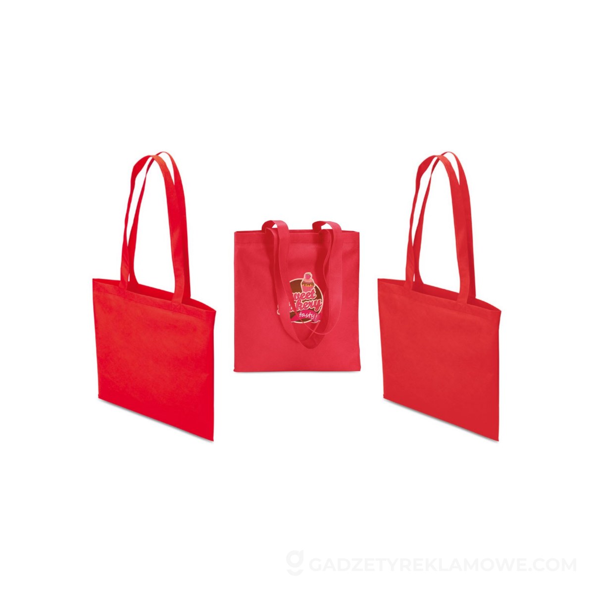 Torba na zakupy TOTECOLOR - czerwona