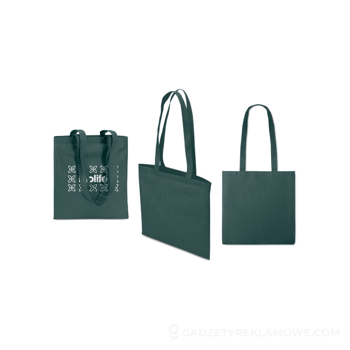 Torba na zakupy TOTECOLOR - ciemnozielona