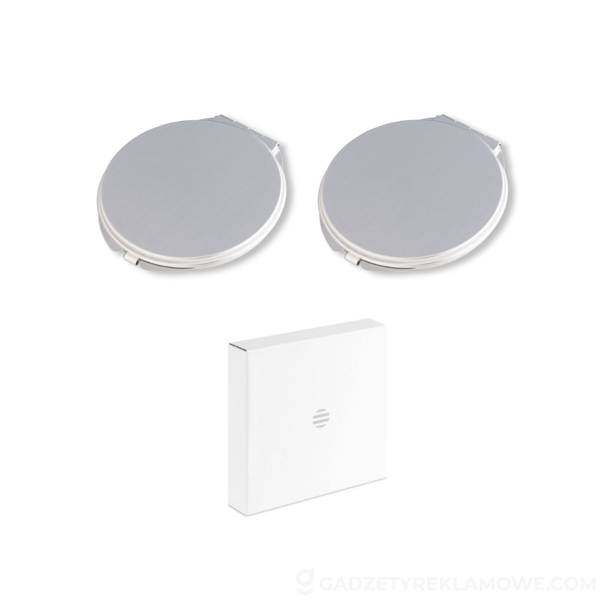 Aluminiowe lusterko SORAIA - srebrne mat
