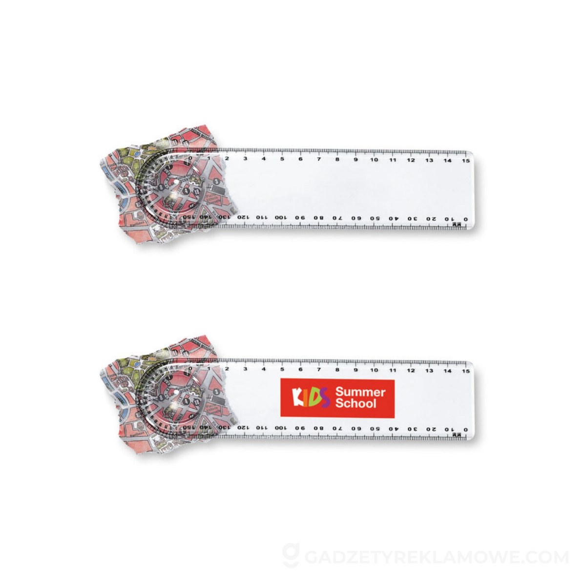 Linijka z lupą LASTA - przezroczysta