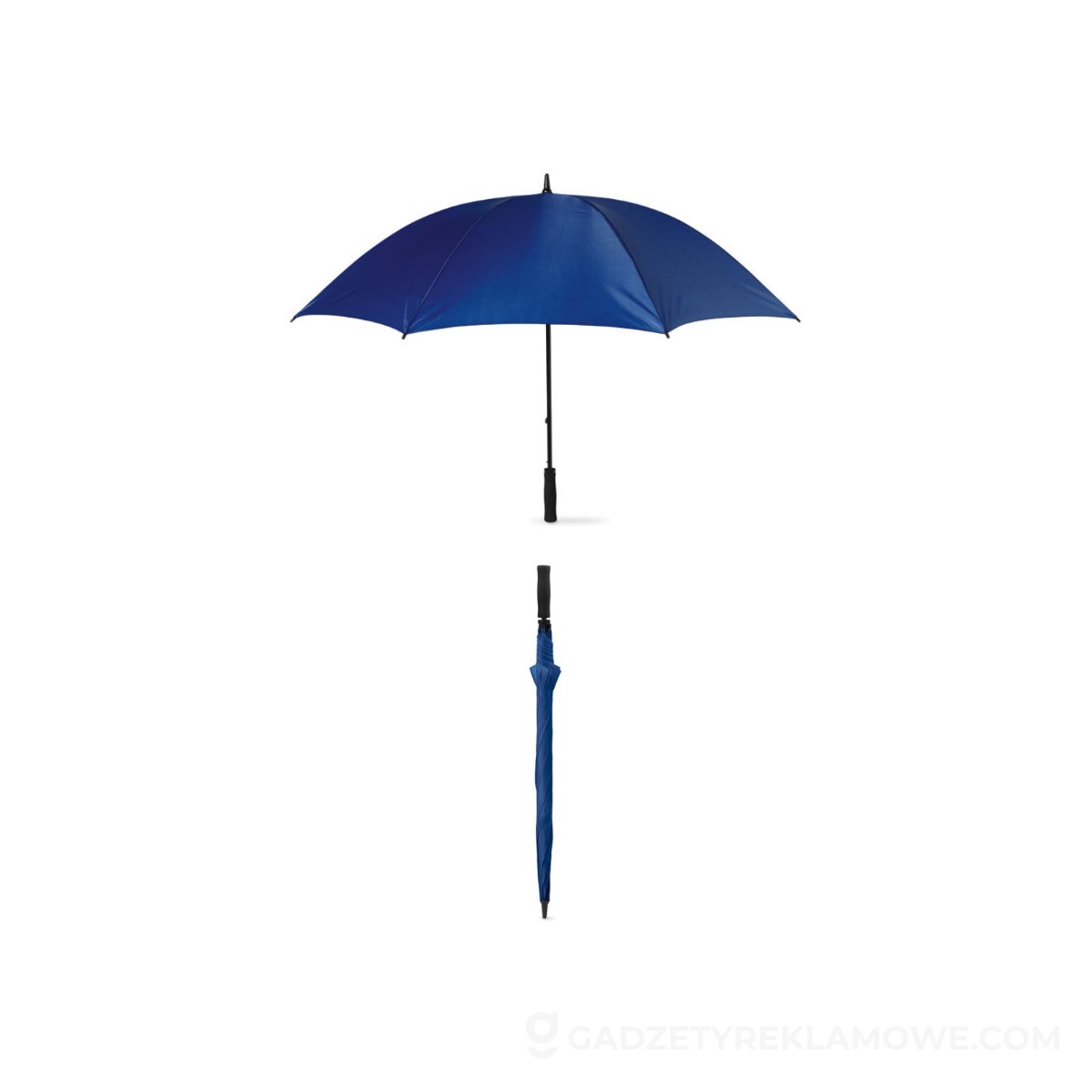 Gadżety reklamowe Zabrze 11 Parasol odporny na wiatr GRUSO - niebieski