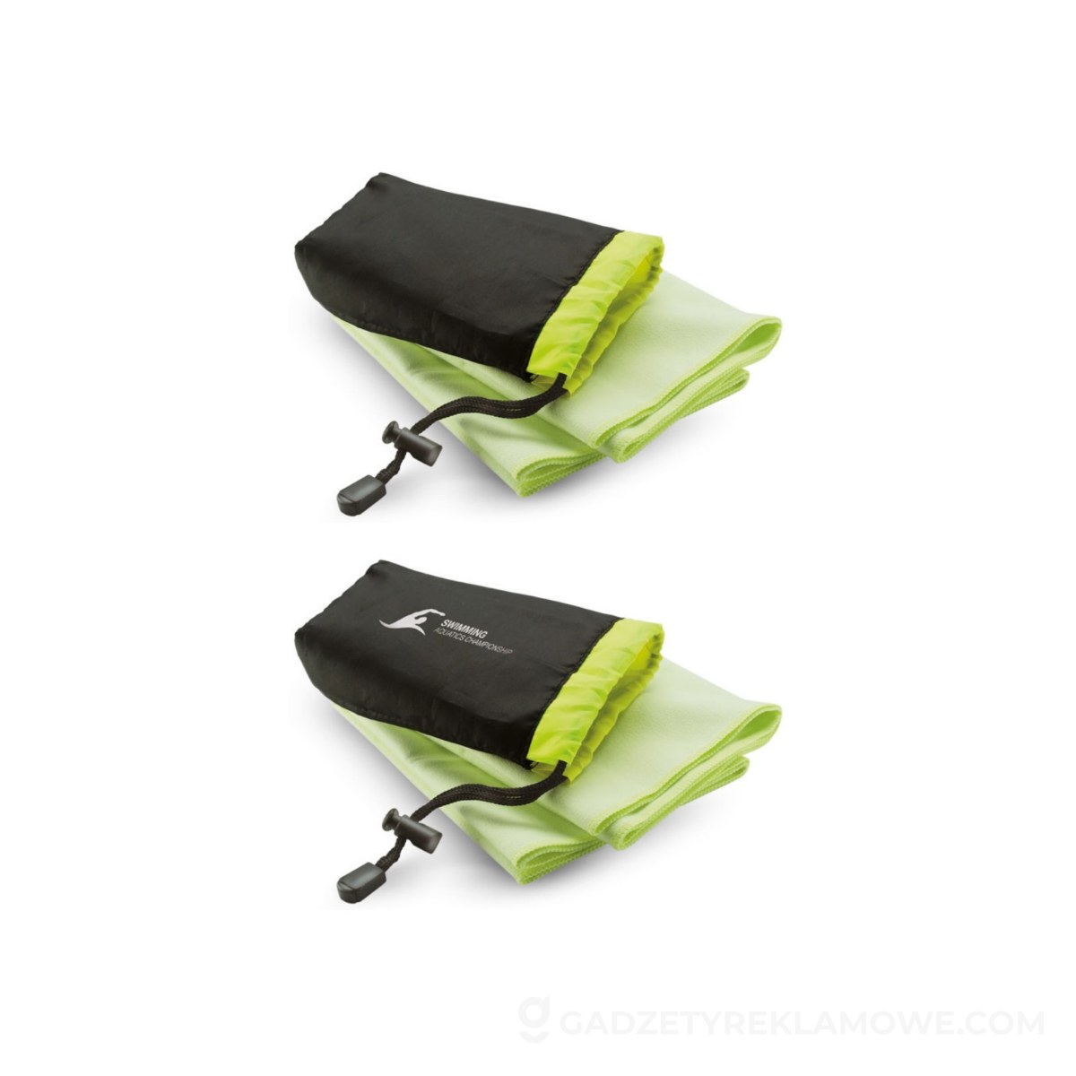 Ręcznik sportowy w etui DRYE - zielony
