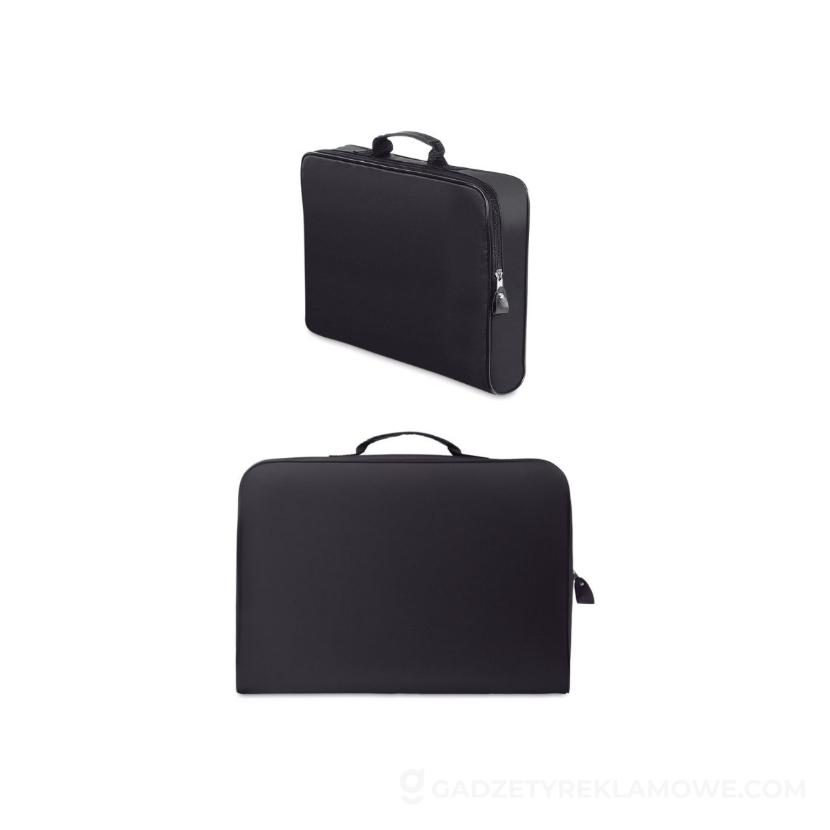 Aktówka z suwakiem. Nylon 70D TALOR - czarna