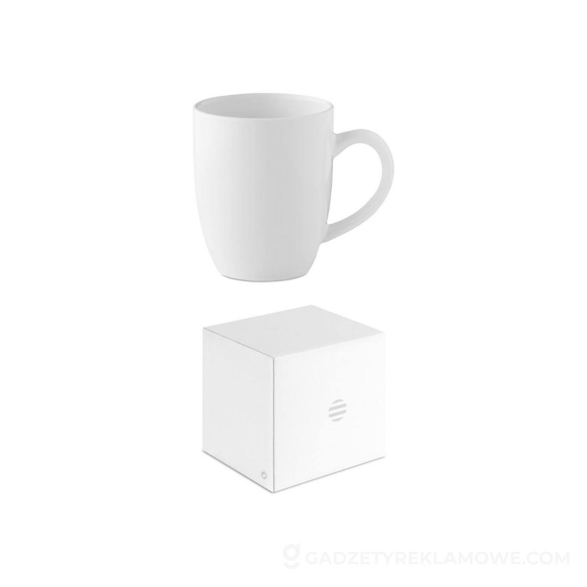 Kubek ceramiczny 300ml TRENT - biały
