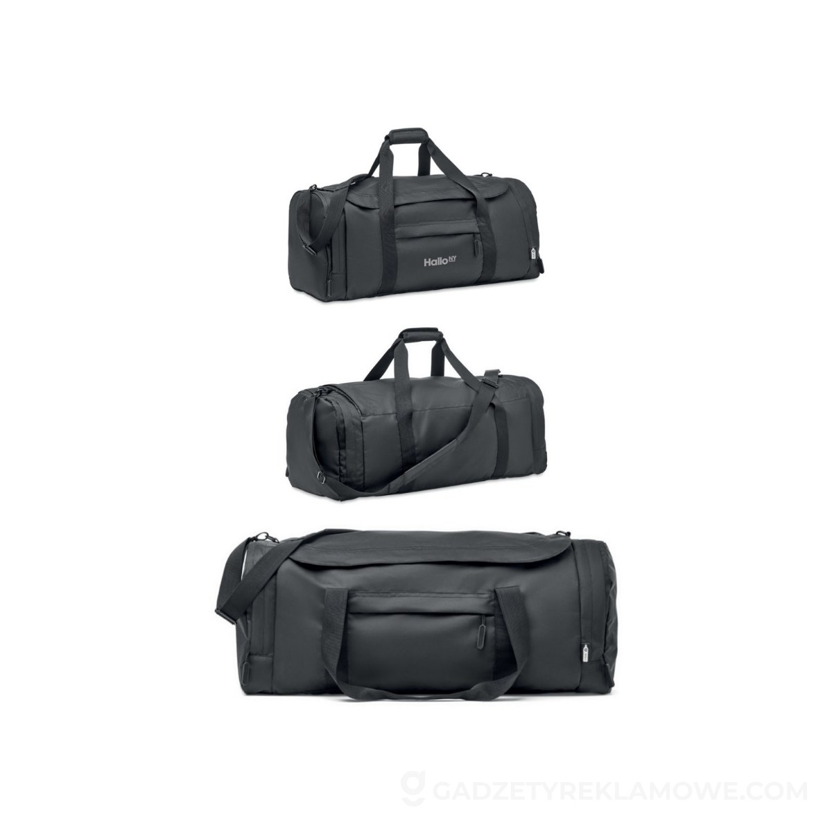 Duża torba sportowa 300D RPET VALLEY DUFFLE - czarna