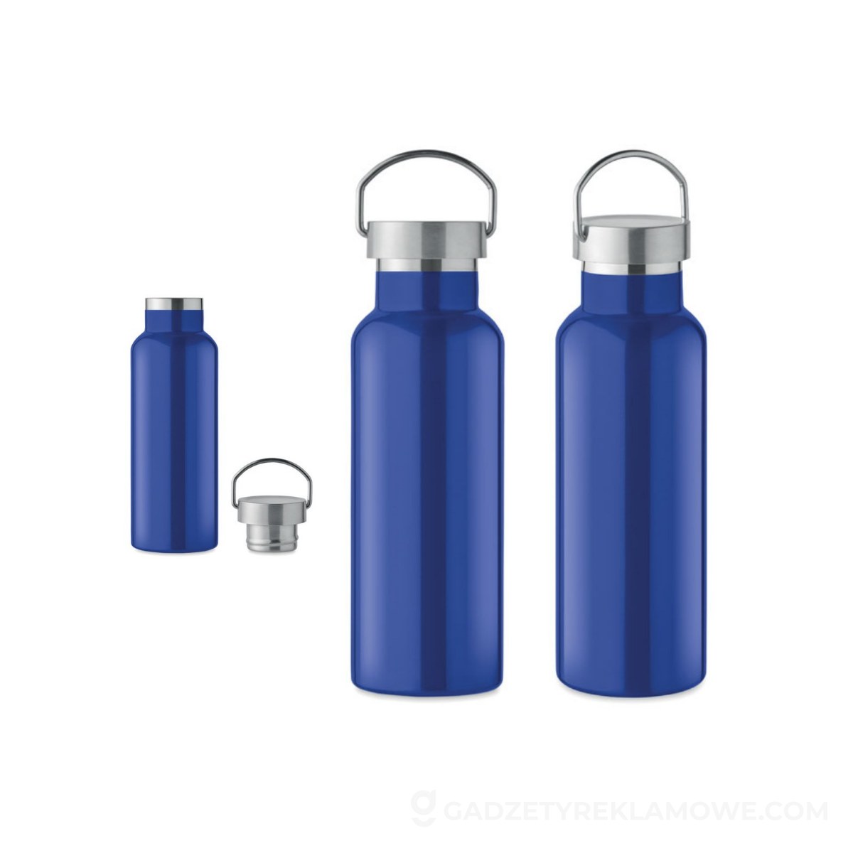 Butelka podwójna ścianka 500 ml FLORENCE - niebieska