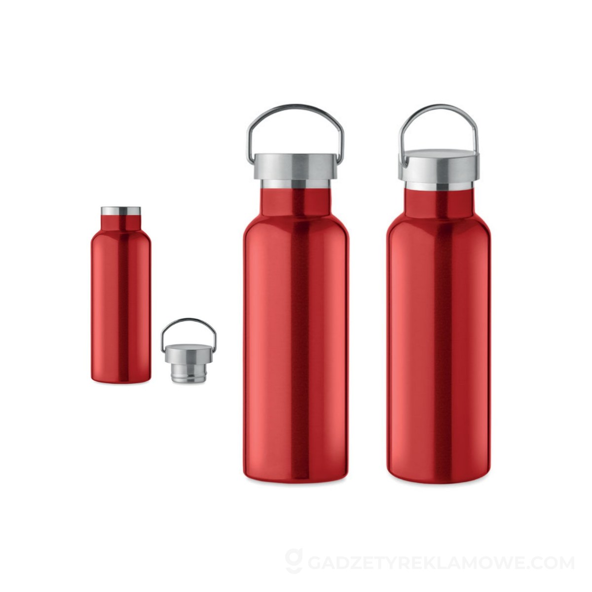 Butelka podwójna ścianka 500 ml FLORENCE - czerwona