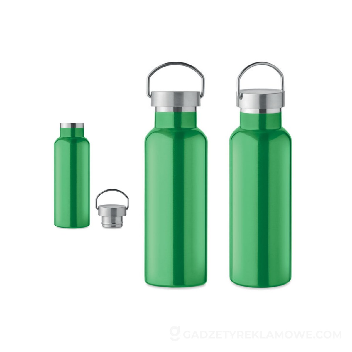 Butelka podwójna ścianka 500 ml FLORENCE - zielona