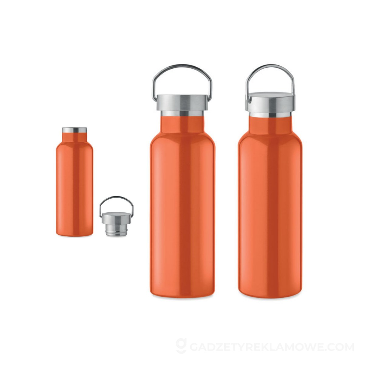 Butelka podwójna ścianka 500 ml FLORENCE - pomarańczowa