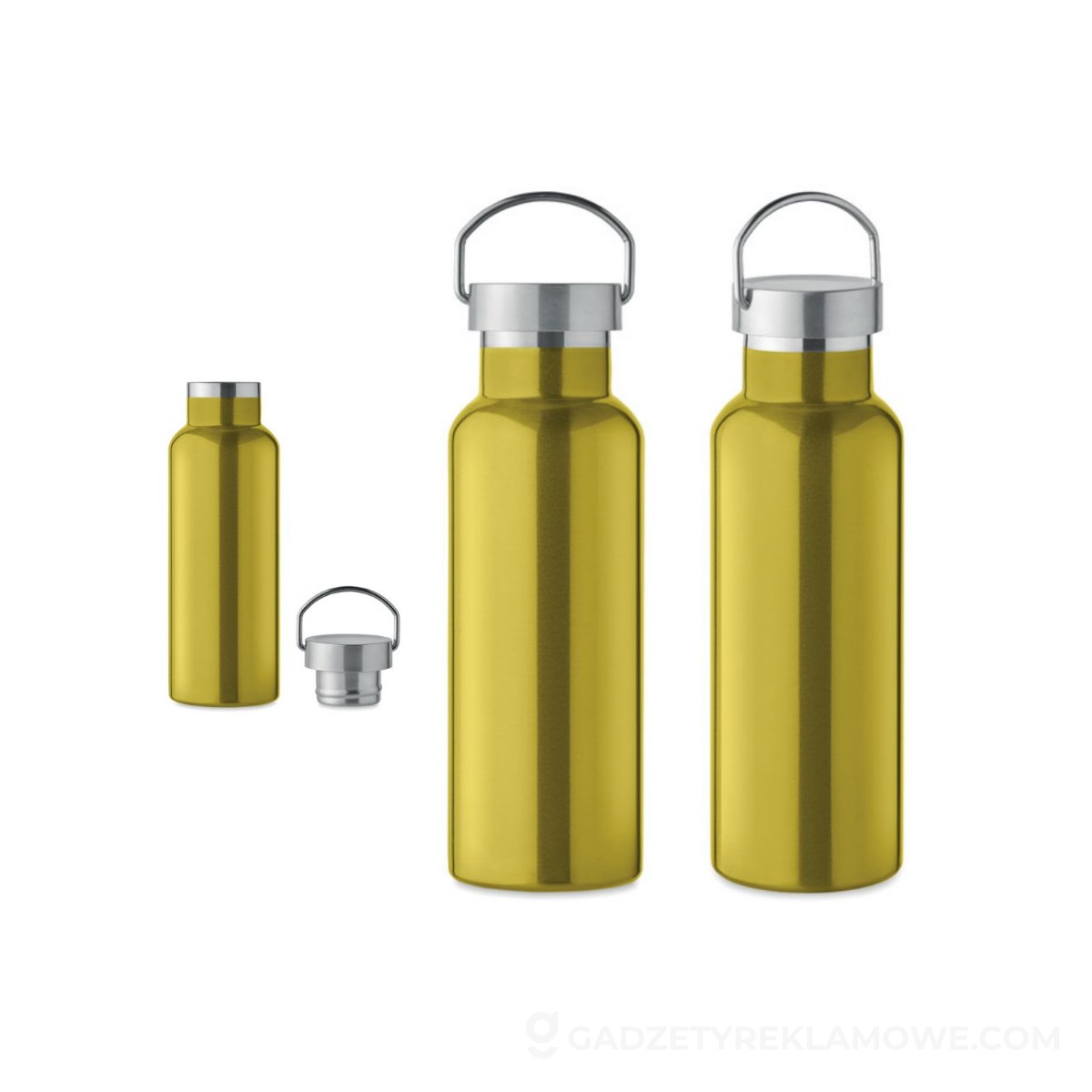 Butelka podwójna ścianka 500 ml FLORENCE - limonkowa