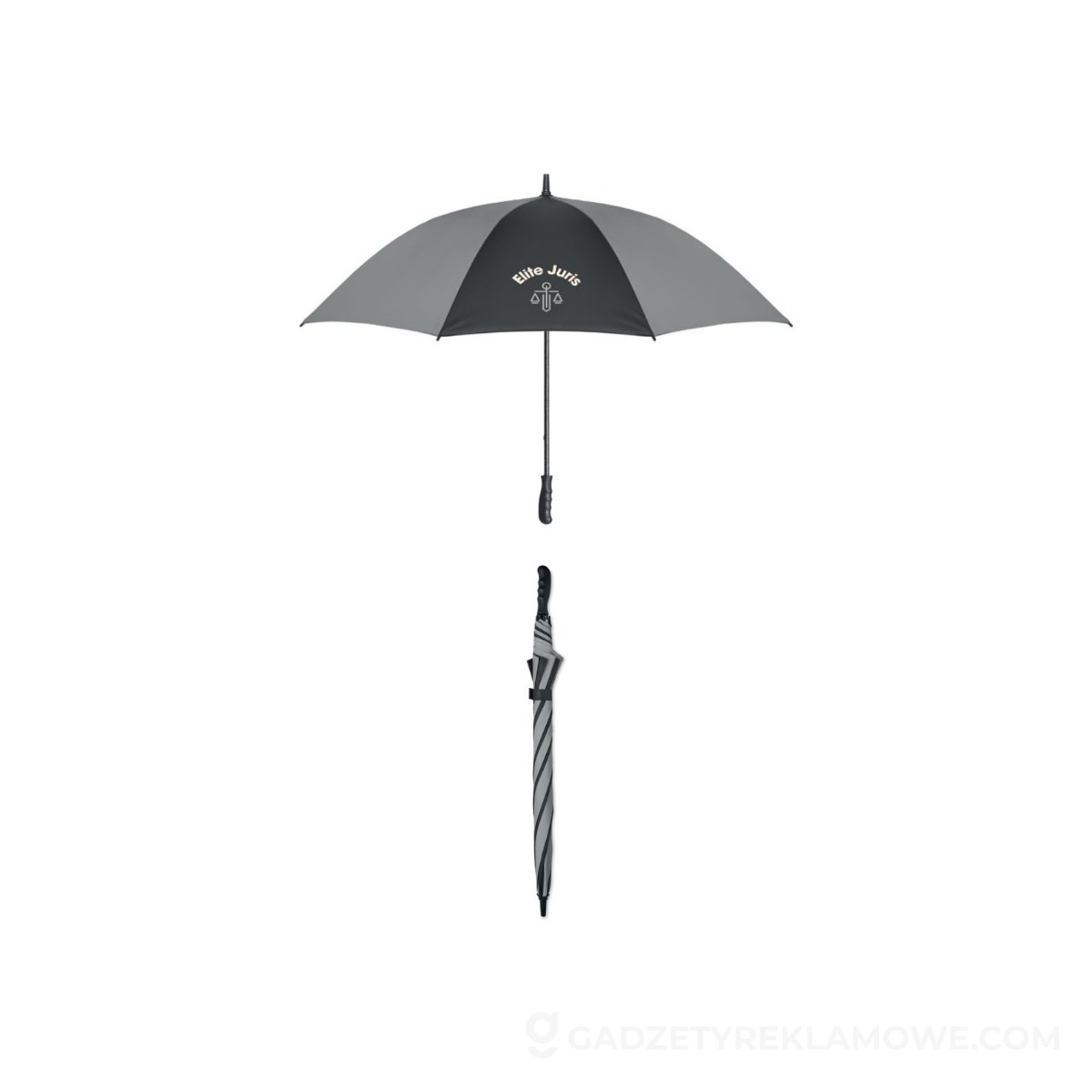 Parasol 30 cali 4+4 panelowy UGUA - czarny