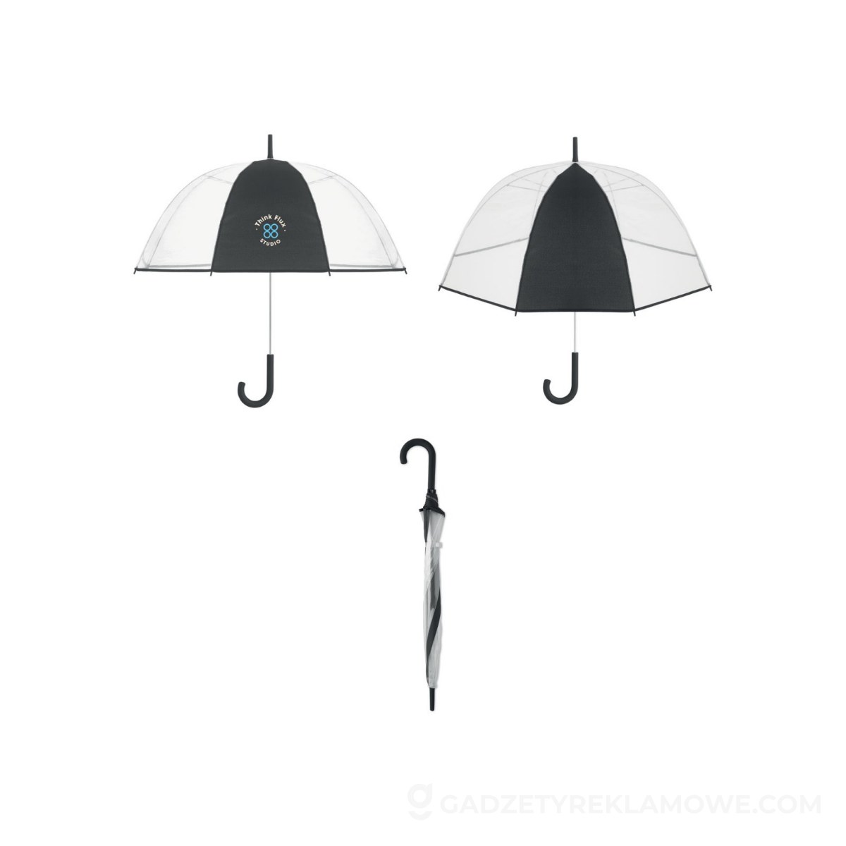 23-calowy parasol manualny GOTA - czarny