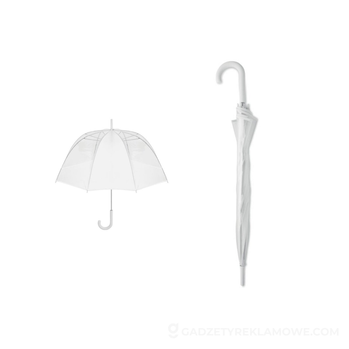 23-calowy parasol manualny GOTA - biały