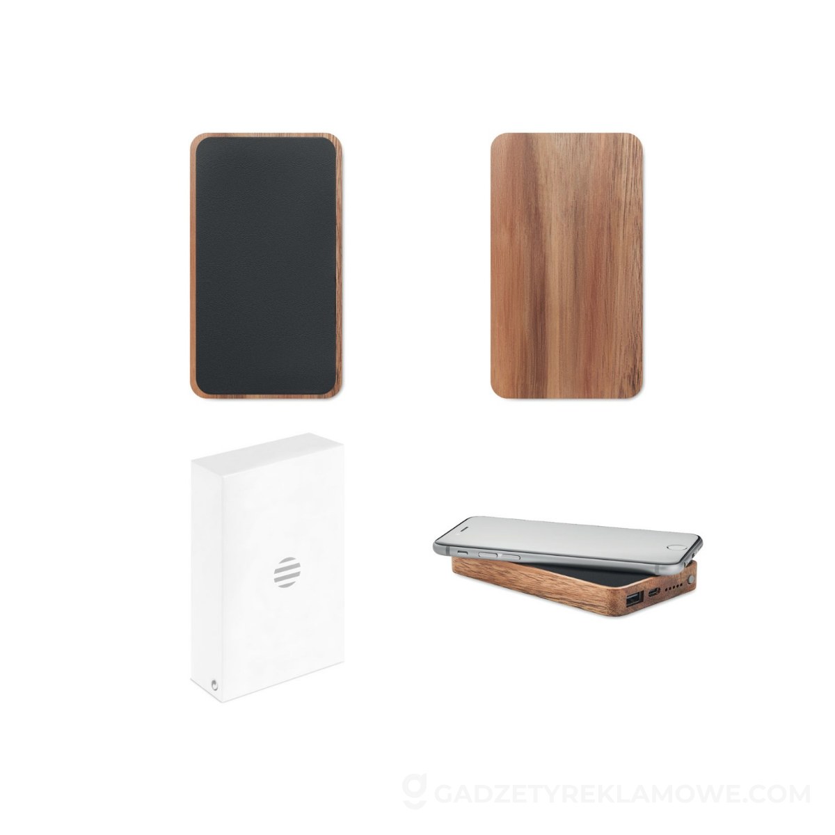Bezprzew. power bank 4000 mAh ACAPOW - czarny