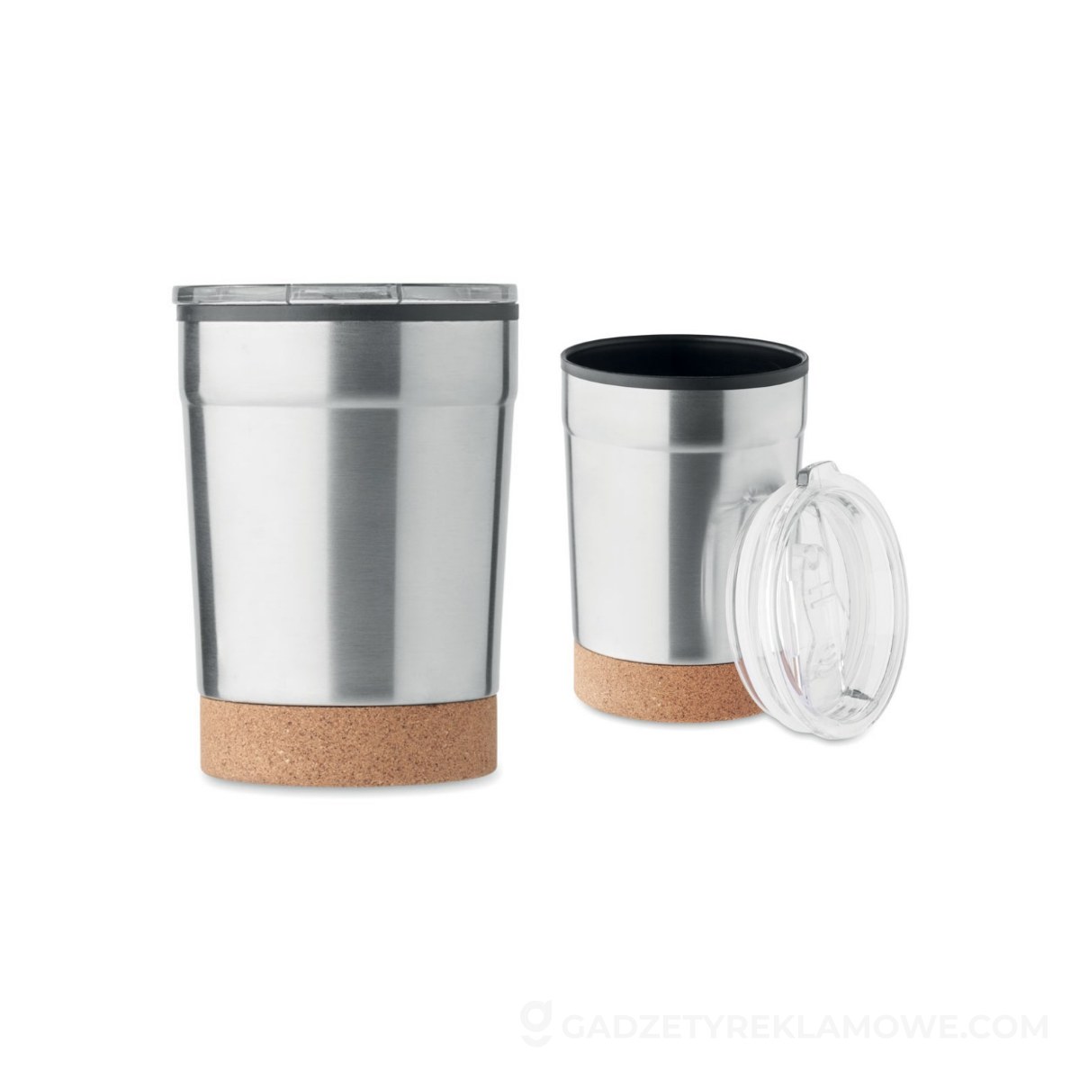 Kubek dwuściankowy 300 ml NOMU - srebrny