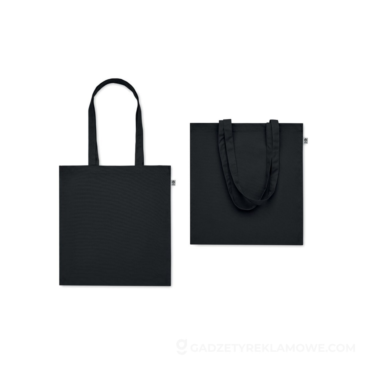 Torba z bawełny organicznej BENTE COLOUR - czarna