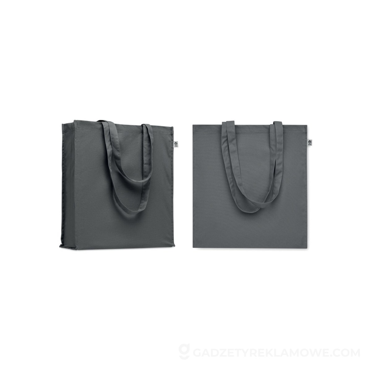 Torba z bawełny organicznej BENTE COLOUR - ciemnoszara