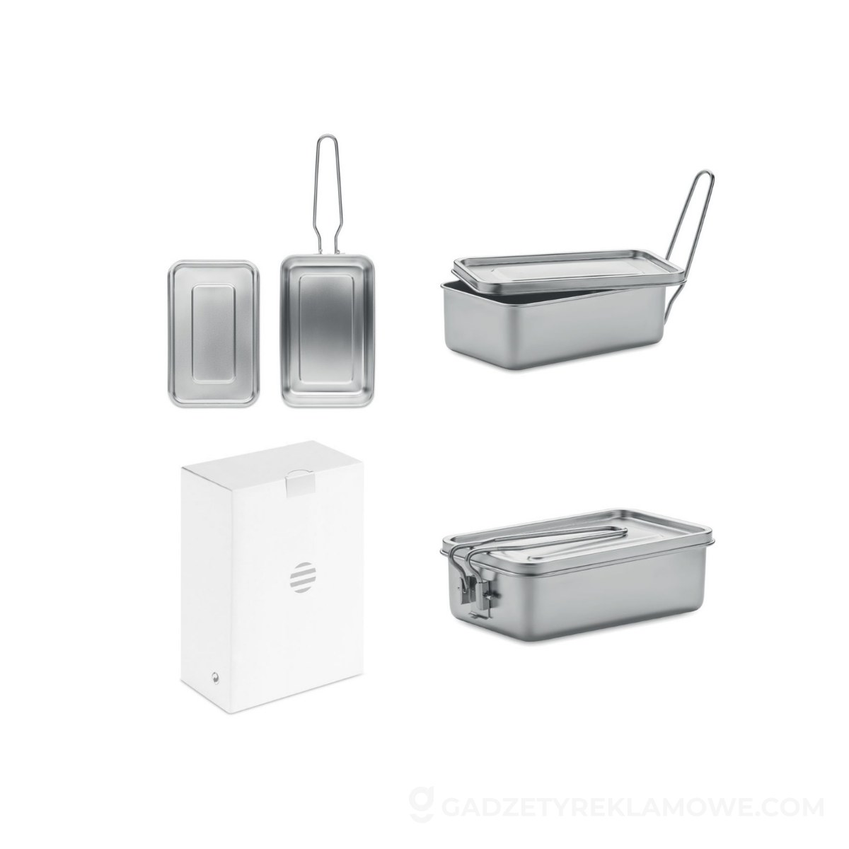 Lunch box ze stali nierdzewnej TAMELUNCH - srebrny