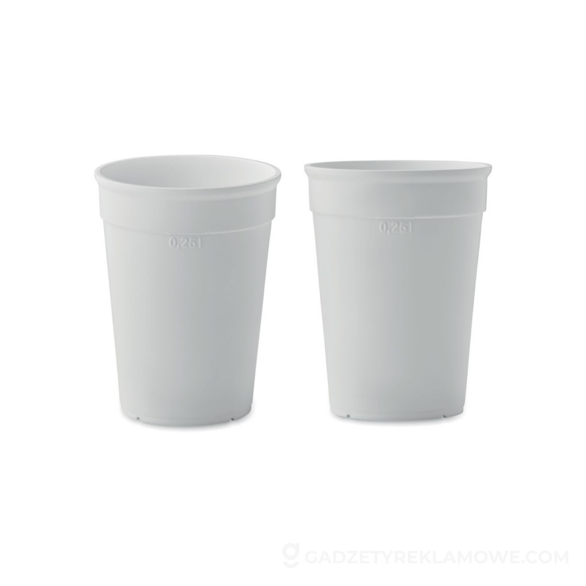 Kubek PP z 250 ml AWAYCUP - biały
