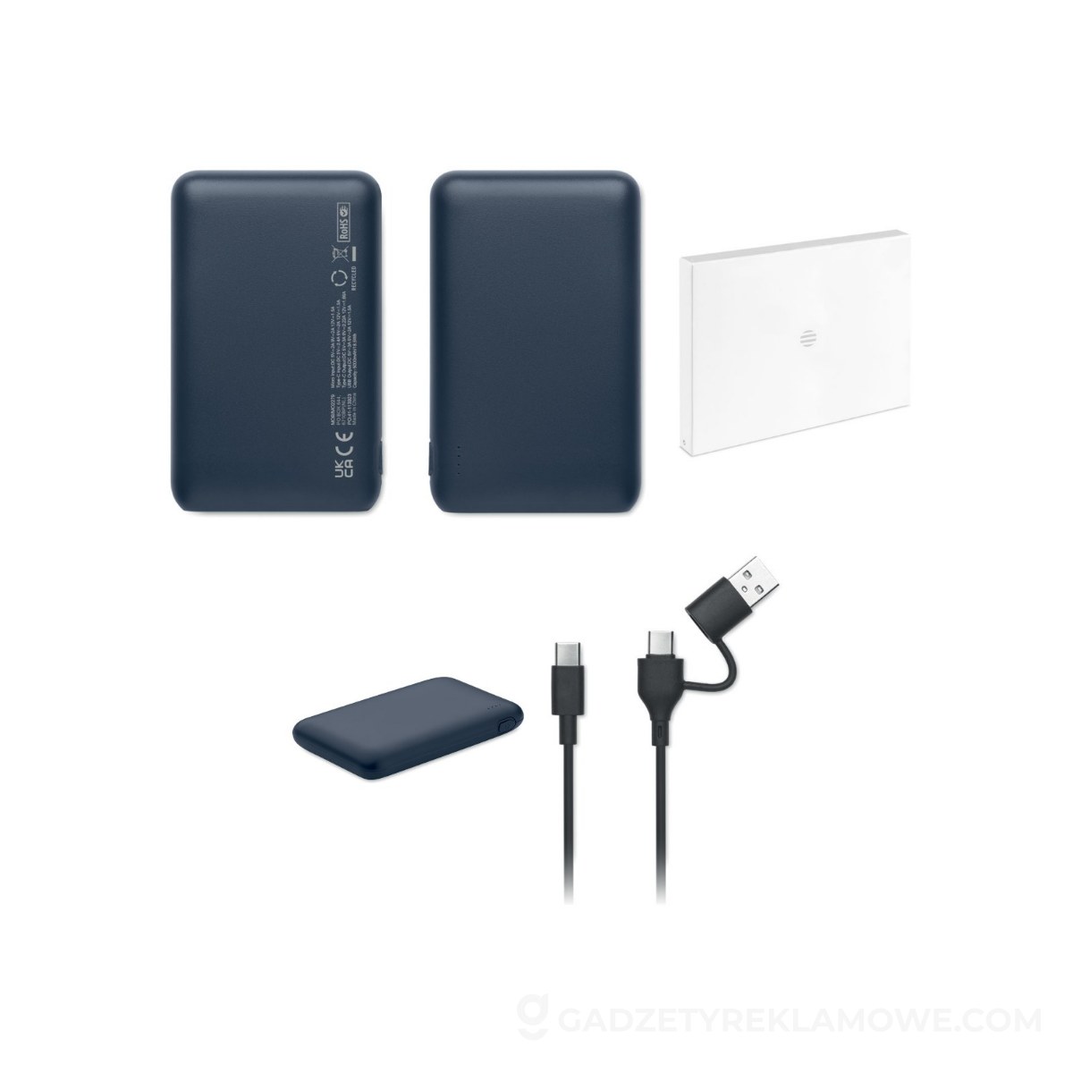 Power bank 5000 mAh POWER52C - ciemnogranatowy