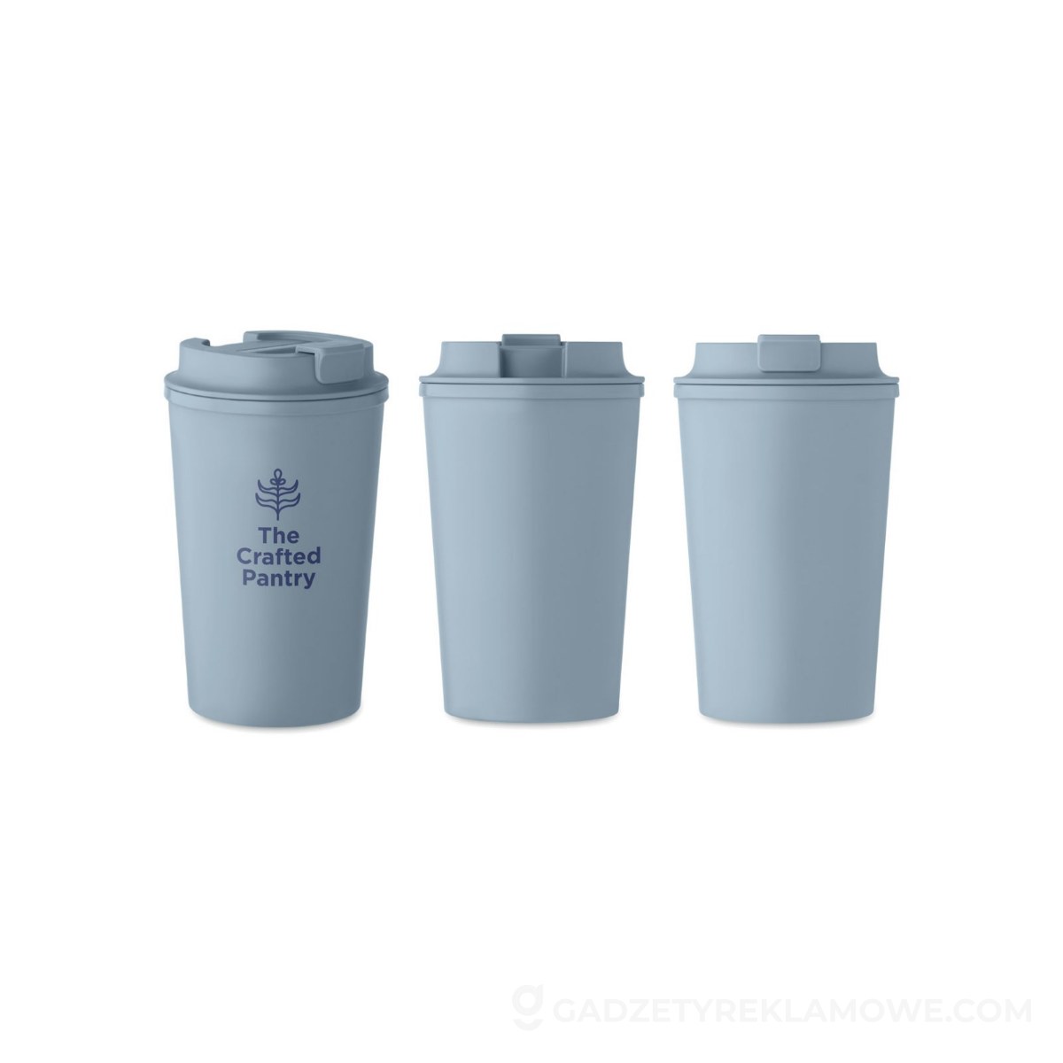 Kubek dwuścienny 350ml BEIBAKU - turkusowy