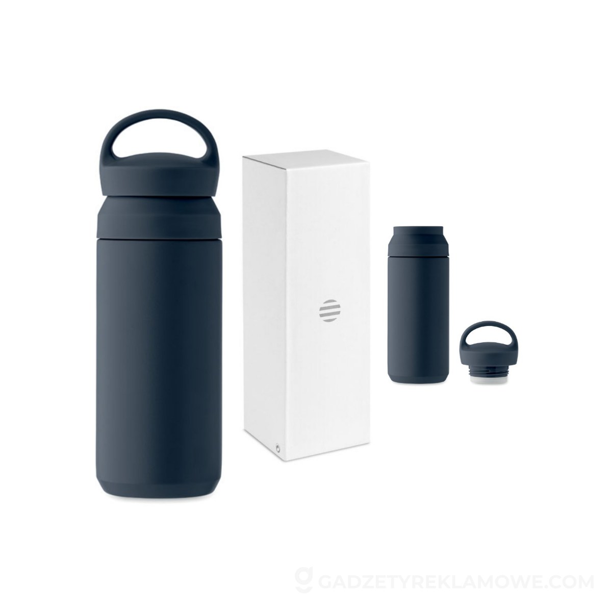 Butelka dwuścienna 320 ml ONYX - ciemnogranatowa