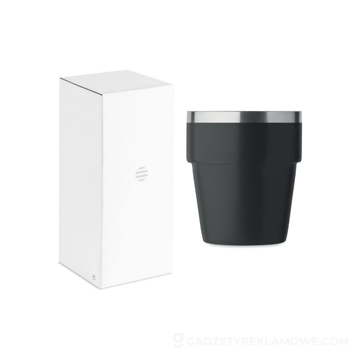 Kubek dwuścienny 250 ml ACERITO - czarny