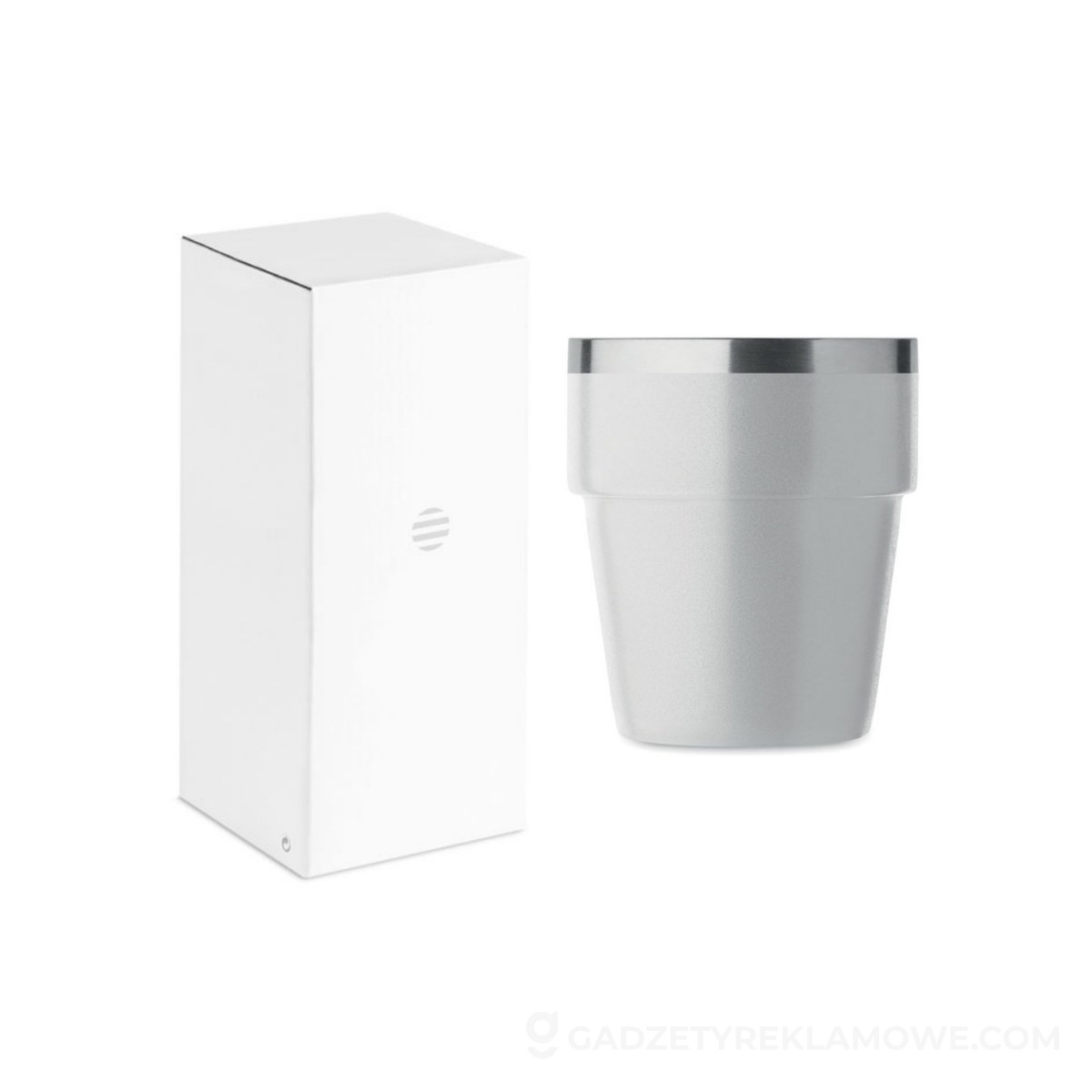 Kubek dwuścienny 250 ml ACERITO - biały