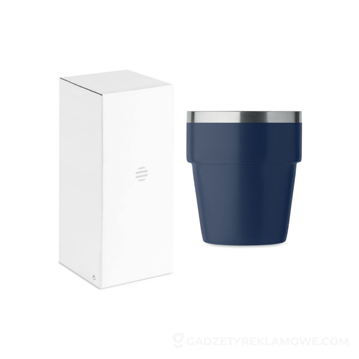Kubek dwuścienny 250 ml ACERITO - ciemnogranatowy